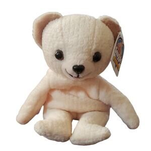 Vintage 1999 Snuggle Bean Bag Bear Plush Stuffed Toy 8”